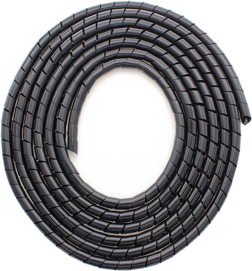 Spiral Cable Wrap,10ft – 1/4 inch Spiral Wire Wrap Cord Covers Bundle Sleeve Hose for PC TV Computer Electrical Wire Organizer,Tangle Stop Cord Co...