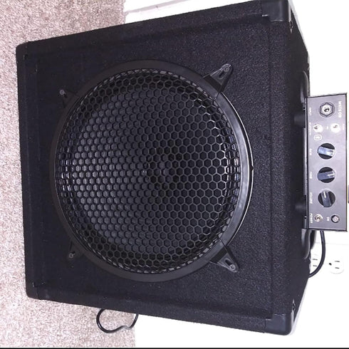 FDXGYH 2 Pack 10 Inch Speaker Grill Subwoofer Grill Waffle Grill Guard Protector Cover with Mounting Screws for Home Audio,Black...