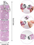 Bling Pill Case Pill Box Pill Organizers with Keychain Rhinestone Portable Pill Holder Waterproof Glitter Pill Storage Container for Indoor Outdoo...