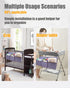 Hanging Diaper Caddy Organizer Sturdy with Hoop and Durable Baby Organizer –Diaper Stacker for Changing Table, Crib, Playard or Wall-GREY...
