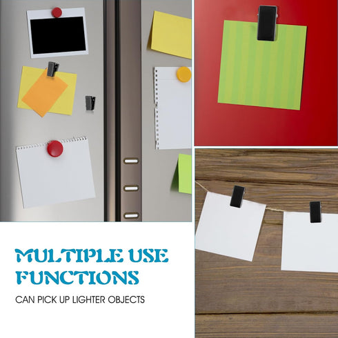 15 Pieces Self Adhesive Clips Tapestry Clips Wall Clips for Hanging Rectangle Sticky Clips Photo Clips Spring Clips for Home Office Poster Photo P...