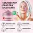 Strawberry Face Mask Clay Mask Cleansing Face Mask for Blackheads and Pores, Pink Clay Mask, Mask for Face Skin Care for Blackhead Remover Mask, C...