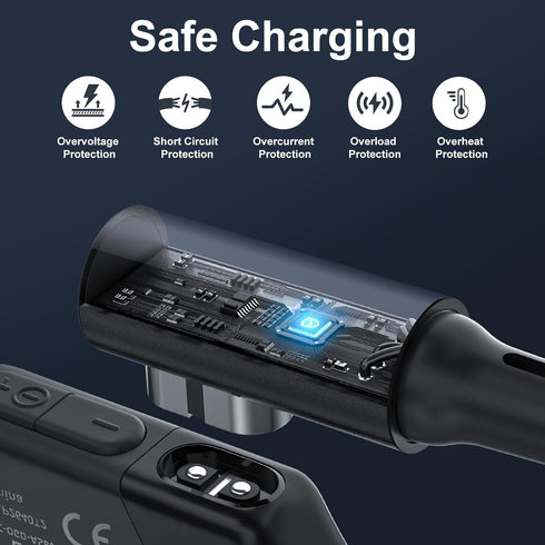 2-in-1 Shokz Charging Cable, 2 Pack Shokz Charger for AfterShokz Aeropex AS800/Shokz OpenRun Pro/OpenRun/OpenRun Mini/OpenComm USB C and USB A Cor...