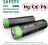 Kruta Solar Lights Batteries AAA 1100mah High Capacity 1.2V Ni-MH Rechargeable AA Solar Battery for Outdoor Solar Lights, Battery String Lights, T...
