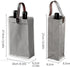 2 Pcs Wine Carrier Tote Bag Reusable Single Double Wine Bags for Wine Bottles Gifts for Birthday,Wedding,Picnic Party,Christmas...