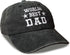 Worlds Best Dad hat for Men Baseball Cap Birthday for Dad Papa Husband from Daughter Son Black...