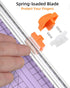 Firbon Purple A5 Paper Cutter, Straight Small Paper Trimmer with Side Ruler for Scrapbooking Craft, Paper, Coupon, Label, Cardstock...
