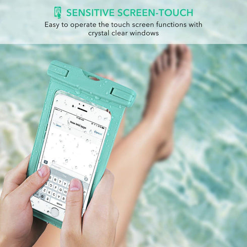 Waterproof Phone Case, 2-Pack IPX8 Lanyard Waterproof Phone Pouch, Universal Clear Dry Bag for iPhone 15 14 13 12 Pro Max Plus Samsung Galaxy S24 ...