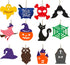 MGparty Halloween Crafts 60PCS Halloween Wooden Slices DIY Natural Wood Crafts Unfinished Predrilled Cutouts Ornaments for Kids Halloween Hanging ...