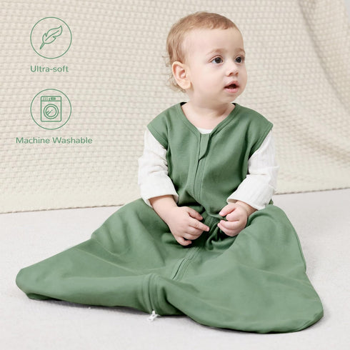 JELLYMONI Baby Sleep Sack 0-6 Months 100% Cotton Wearable Blanket for Newborn, 0.5 TOG Soft Comfortable Sleeping Bag 3 Pack 2-Way Zipper Unisex Ba...
