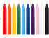Mega Candles 20 pcs Unscented Assorted Colors Exquisite Mini Taper Spell Candles, 4 Inch Tall x 1/2 Inch Diameter, Magic Chimes, Enchantment, Cast...