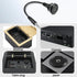 QIANRENON TRS 3.5mm Stereo Threaded Fixing Round Connector 1/8 TRS Male to Female Short Cable Panel Mount Headphone Adapter for Microphones Headph...