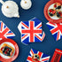 Juvale 100-Pack Union Jack Cocktail Napkins - 2-Ply Paper 6.5 x 6.5 in - Patriotic Union Jack Decor for UK Celebrations & London Party Decor - Bri...