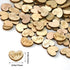 Lystaii 400pcs Rustic Wooden Love Heart Wedding Table Scatter Decoration Engraved Natural Wood Heart Table Confetti DIY Manual Patch for Crafts We...