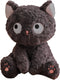 Cute Black Cat Stuffed Animal Toy, Kawaii Cat Plush Pillow, Black Cat Soft Plushies Throw Pillow for Kids Birthday Christma Halloween Day Gifts De...