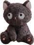 Cute Black Cat Stuffed Animal Toy, Kawaii Cat Plush Pillow, Black Cat Soft Plushies Throw Pillow for Kids Birthday Christma Halloween Day Gifts De...