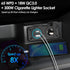 Cigarette Lighter Socket Outlet Qidoe 12V USB Outlet Car Charger Socket Panel 65W PD for Laptop & 18W QC3.0 Waterproof USB Power Outlet Adapter fo...