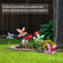 4 Pcs Hummingbird Garden Metal Stakes Set, 14 Inch Tall Hummingbird Garden Stakes Decor, Outdoor Garden Decor, Metal Bird Decorative Garden Stakes...