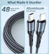Charger Cable for Apple Watch Upgraded 3 in 2 USB C Fast iPhone Watch Charger USB C Multi Fast Charging Cable Compatible with iWatch Ultra/SE/9/8/...