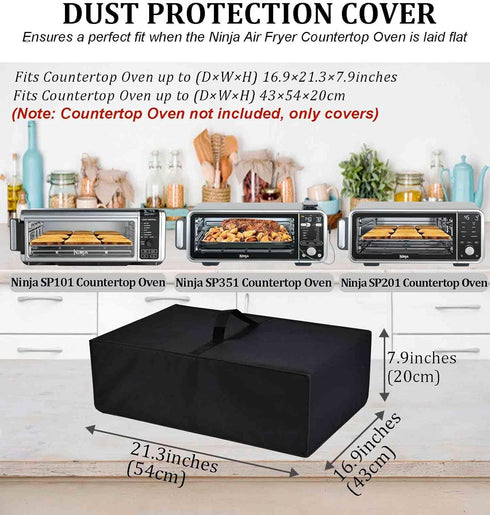 Air Fry Countertop Oven Waterproof Heat-Resistant Dust-Proof Cover Case with handle for Ninja SP101/SP351/SP201/FT102CO Digital Air Fry Countertop...