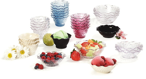 Carlisle FoodService Products Plastic Dessert Dish, 5 Ounces, Clear (Pack of 24)...