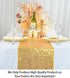 ShinyBeauty Gold Table Runners 2 Packs 12inx108in Sequin Table Runners Gold Glitter Table Runner for Weddings 108 Inches Long Fall Table Runner fo...