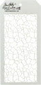 Stampers Anonymous Tim Holtz Stencils Crackle, 4.125" x 8.5", White...