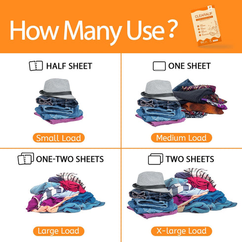 CLEARALIF Laundry Detergent Sheets, Orange, 64 Load, CLEARALIF Laundry Detergent Strips Eco Friendly & Hypoallergenic...