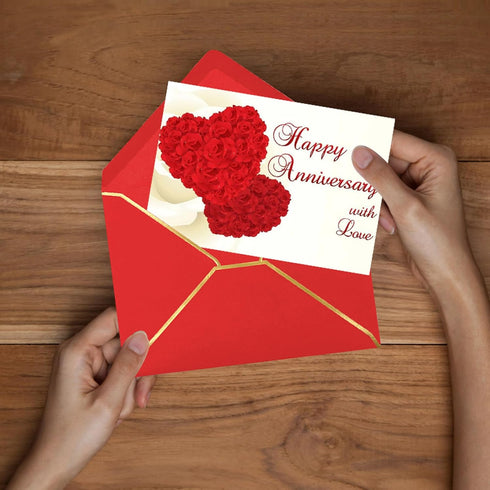 50 Pack 5x7 Envelopes for Invitations with Gold Border, Self Adhesive A7 Envelopes with V-Flap for Greeting Cards Gift Cards, Invitation Envelopes...