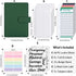 SKYDUE Budget Binder, Money Saving Binder with Zipper Envelopes, Cash Envelopes and Expense Budget Sheets for Budgeting (DarkGreen)...