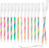 12 Pack Mixing of 3 Colors Magic Glitter Neon Gel Pens,Rainbow gel Pens for Adult Coloring Books,Doodling Crafts Scrapbooking Drawing Sketching Jo...