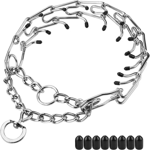 Prong Collar for Dogs, Dog Prong Collar, Pinch Collar for Dogs, Dog Training Collar, Large Medium and Small Dogs, Stainless Steel Adjustable with ...