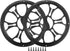 ACROPIX Universal 10" Car Speaker Grills Cover Round 10 Inch Audio Speaker Subwoofer Guard Protective Case with Mounting Screws ABS Black - Pack o...