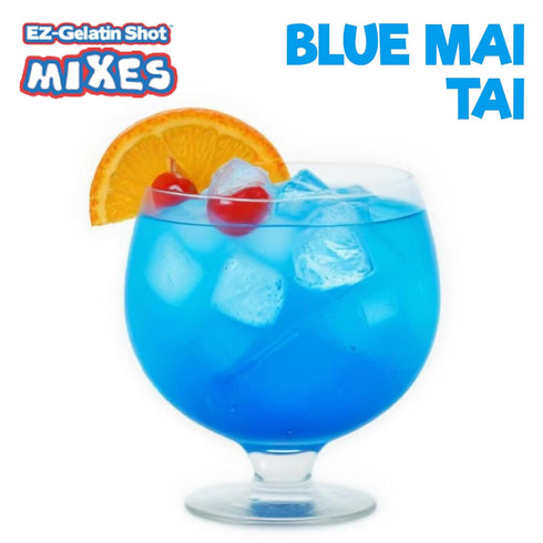 Blue Mai Tai Jello Shot Mix 6.78 oz - Premium Gluten-Free Jello Mix for Tasty Jello Shots - Easy to Make EZ Gelatin Powder Mix for Jello Shots - A...