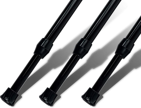 JAYE Curtain Rods Spring Tension Curtain Rod Adjustable Length for Kitchen, Bathroom, Cupboard, Wardrobe, Window, Bookshelf DIY Projects… (28"-48"...