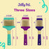 Double Sided Dog Slicker Brush, Longer Pins, Flexible Head, Fine/Coarse Sides, Removes Unwanted Tangles, Small, Purple...