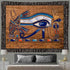 Ine Ive Egyptian Horus Eye Tapestry Ancient Egyptian Gods Pharaohs Hieroglyphic Tapestries Flannel 80x60inch for Living Room and Bedroom Decoratio...