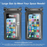 2 Pack Waterproof Phone Pouch Double Space Large Floating Waterproof Phone Case Dry Bag for Swimming Beach Vacation for iPhone 15 Pro Max/14/13 Sa...