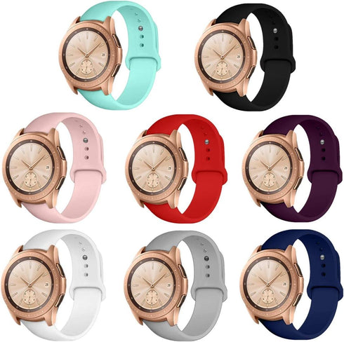 8-PACK Replacement Bands for Samsung Galaxy Watch (42mm),Galaxy Watch Active(40mm),Galaxy Watch Active 2,Gear Sport women bands (8-PACK, Small)...