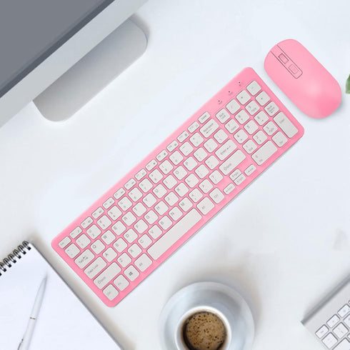 Keyboard Mouse Combo, 96 Key Computer Keyboard with Silent Mouse, Anti Slip Keyboard Mouse for Windows Laptop Desktop PC, 10m ()...