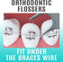 Orthodontic Braces Flossers, Ortho Floss Picks for Adults & Kids, Archwires Dental Teeth Care (Black, 60 Count)...