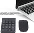 SUNGOOYUE Number Pad, Plug and Play 2.4GHz Wireless Technology 1200 DPI Sensitive Number Pad Mouse Combo for Home Office (Black)...