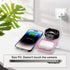 Miady 3 in 1 Charging Station for Apple Magsafe, 18W Magnetic Wireless Charger, Foldable Travel Charger for iPhone 15/14/13/12 Pro Max, for Apple ...