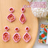KEOKER Polymer Clay Cutters, Boho Clay Cutters for Polymer Clay Jewelry, Basic Polymer Clay Cutters, Clay Earrings Cutters.((A)...
