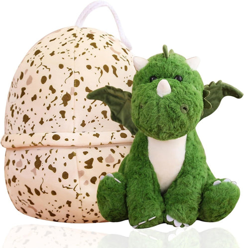 Dinosaur Stuffed Animal Toys,Dinosaur Plush Figure Toys Small Dino Pterosaur Plush Toys with Big Dinosaur Egg Cute Plush Doll Soft Stuffed Animal ...