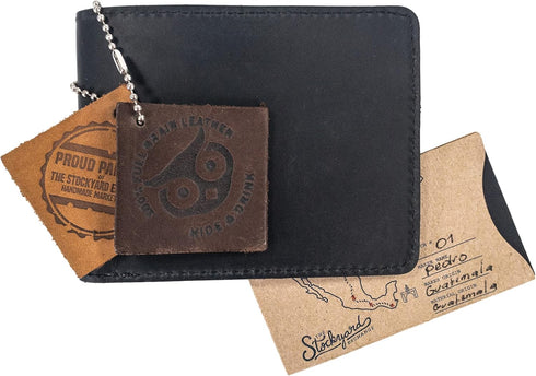Hide & Drink, Classic Wallet, Storage Case for Identification, Multiple Card Slots, Bifold Wallet, Travel Accessory, Full Grain Leather, Handmade,...