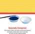 School Smart Plastic Watercolor Paint Cups, 3-3/4 x 1-1/8 Inches, White, Pack of 12...
