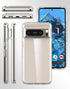 for Pixel 8 Pro Case,Premium PC+TPU Shockproof Protective Phone Case Cover with Tempered Glass Screen Protector for Google Pixel 8 Pro (Clear)...