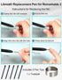 EMR Stylus for Remarkable 2 Pen with 5 Pen Tips, Magnetic Pen Compatible with Galaxy Tab S6 Lite/ S7 FE/ S9 Plus/Samsung S Pen Replacement, 4096 P...