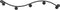Spectrum Diversified Sweep Wall Hook Rack, 5 Hook Single Rack, Black...